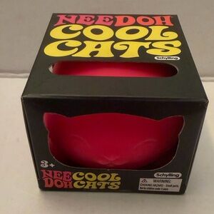 New! Schylling NeeDoh Cool Cats Fidget Toy ~ Pink
